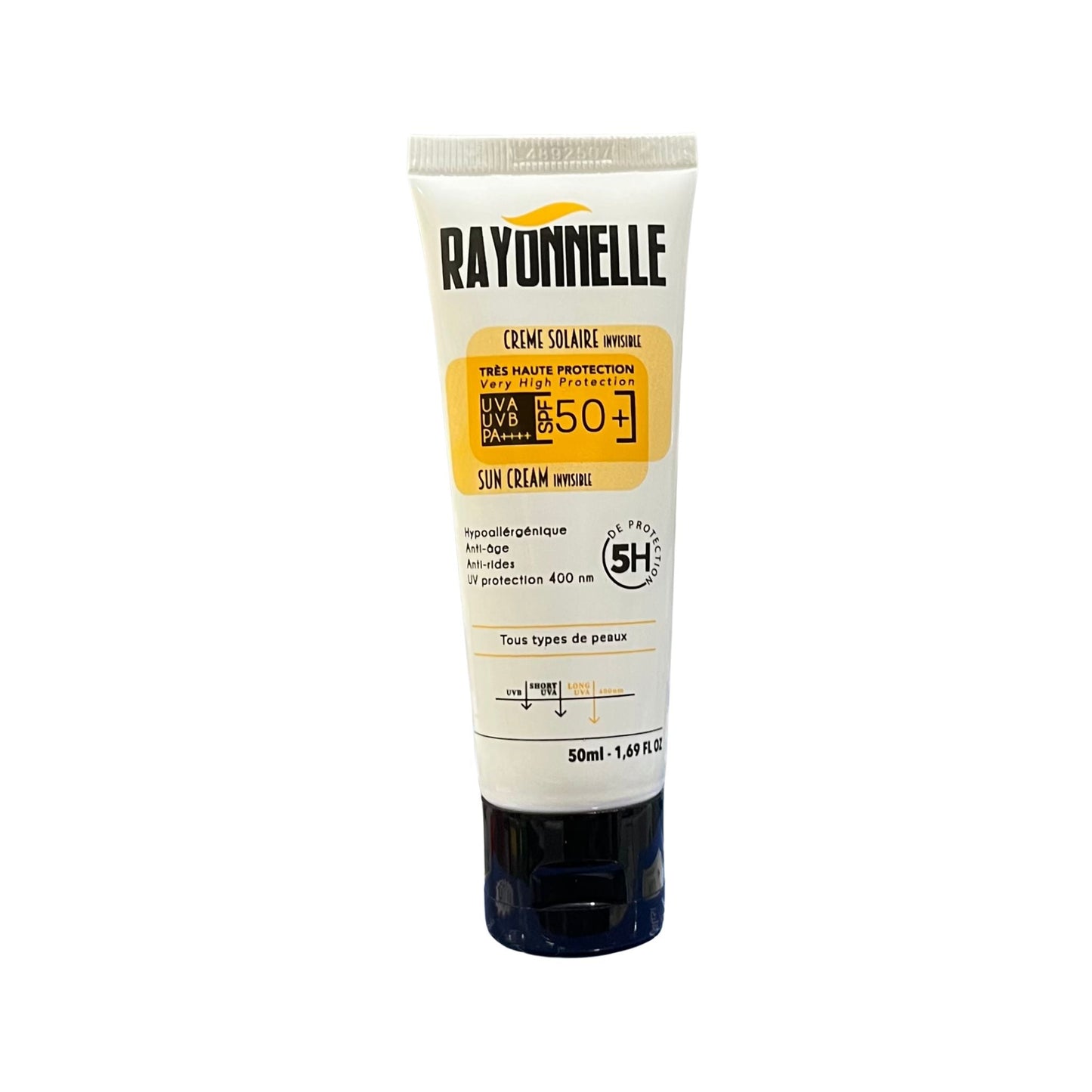 RAYONNELLE CREME SOLAIRE INVISIBLE SPF50+ 50ml