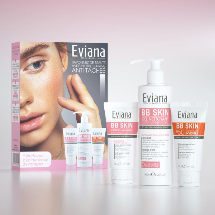 EVIANA PACK ECLAIRCISSANT ET ANTI TACHES