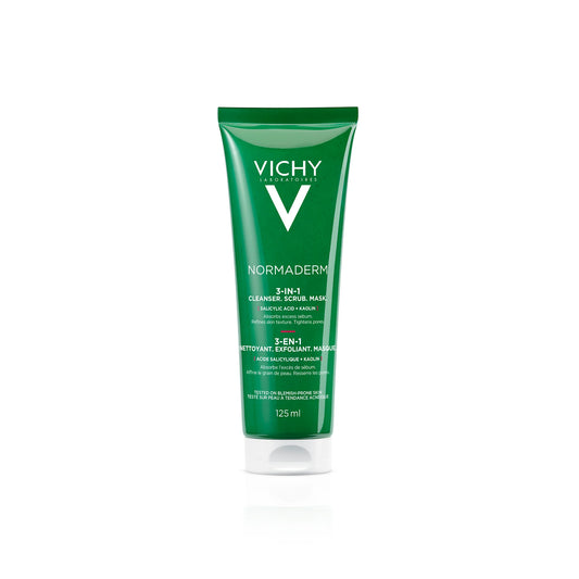 VICHY NORMADERM 3 EN 1 EXFOLIANT + NETTOYANT + MASQUE 125ML