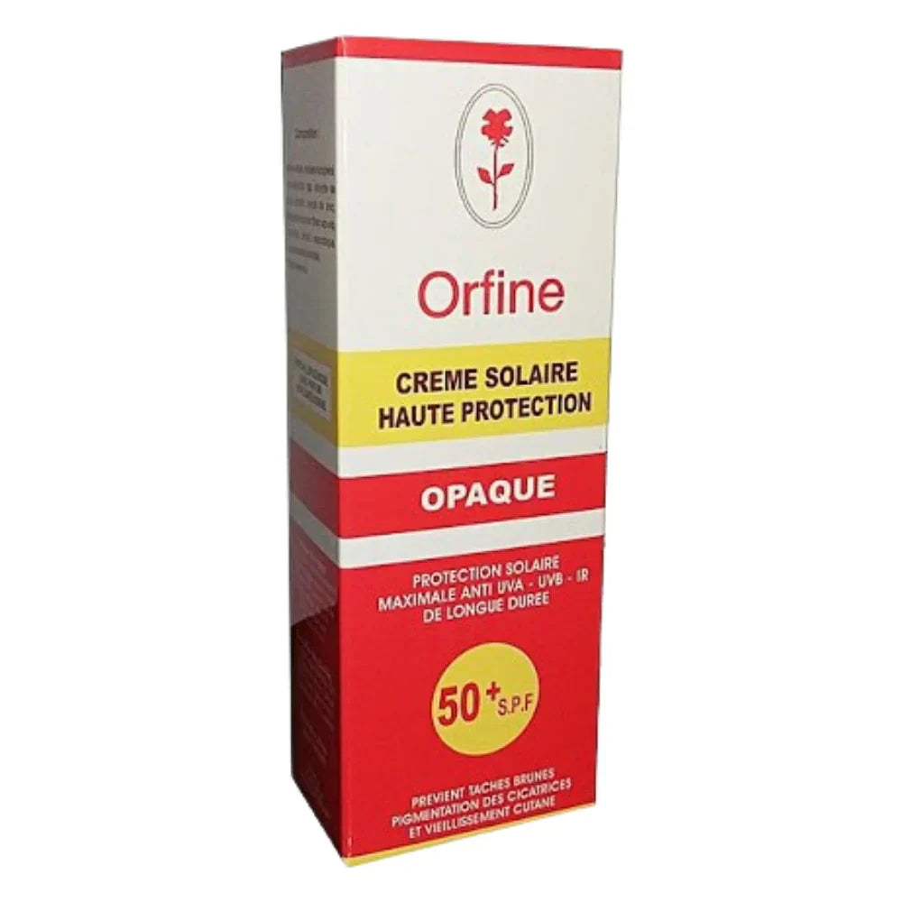 Orfine SUN CREAM
HIGH PROTECTION
OPAQUE SPF 50+ 50ml