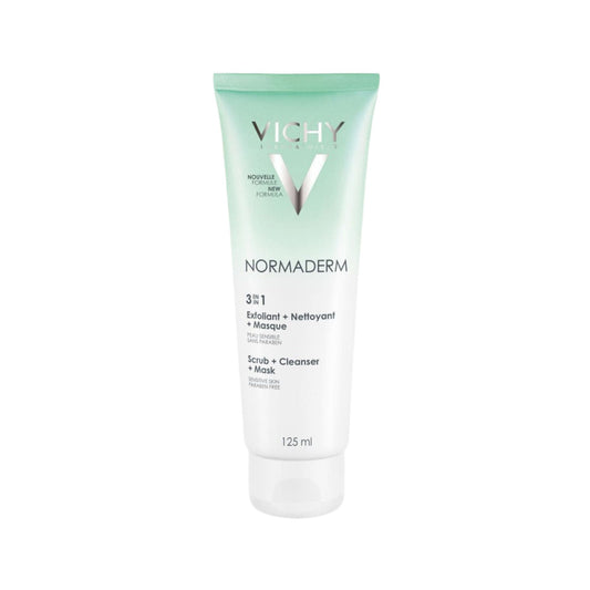 VICHY NORMADERM 3 EN 1 EXFOLIANT + NETTOYANT + MASQUE 125ML