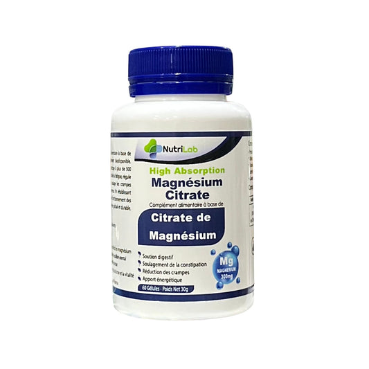 NutriLab Magnésium Citrate 60 gellules